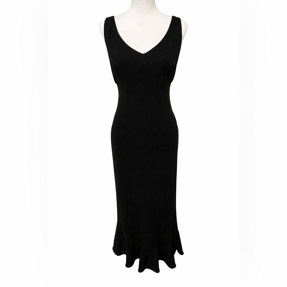 Evan‎ Picone Whimsigoth Dress Womens Black Fairy Y2K Babydoll Mermaid Evening 10 - Picture 2 of 4